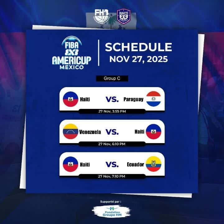 Basket 3*3 - Americup 2025 - 5e édition : Haïti répond présent au Mexique